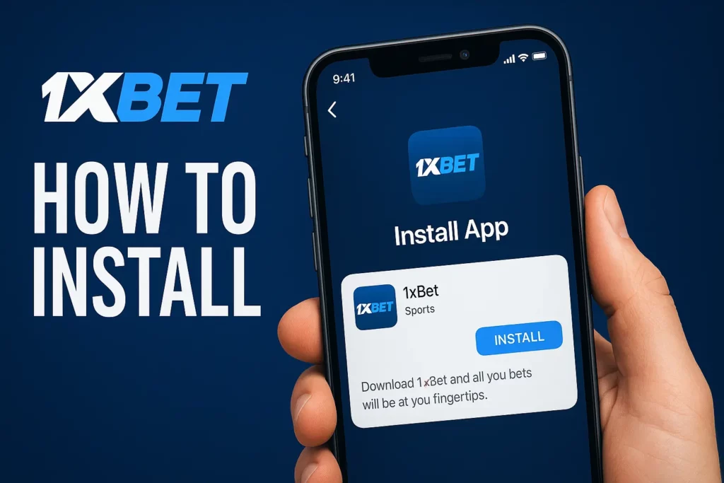 1xBet install on Android in Kenya